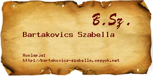 Bartakovics Szabella névjegykártya